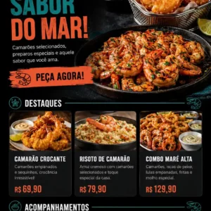 Restaurante de Frutos do Mar Criação de Site e Desenvolvimento de Site