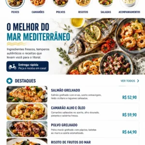 Criação de site para Bistrô de Frutos do Mar