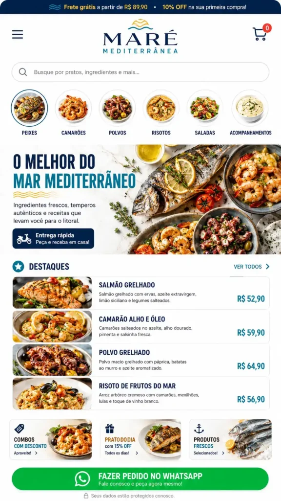 Restaurantes Delivery e Alimentação