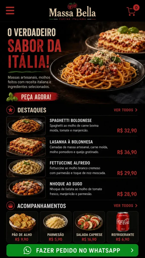 Restaurantes Delivery e Alimentação