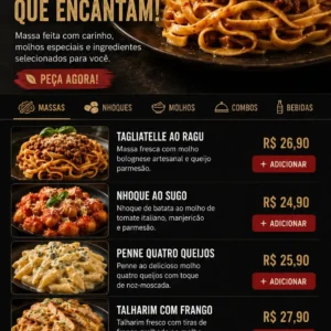 Criação de site para Cantina Italiana