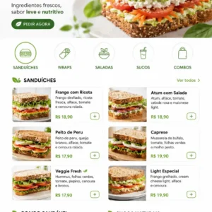 Criação de site para Sanduicheria