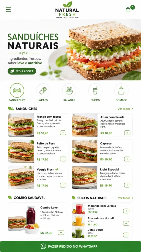 Criação de Sites para Restaurantes