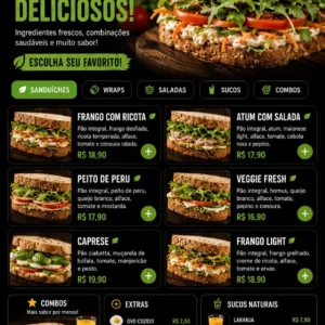 Criação de site para Sanduicheria Delivery