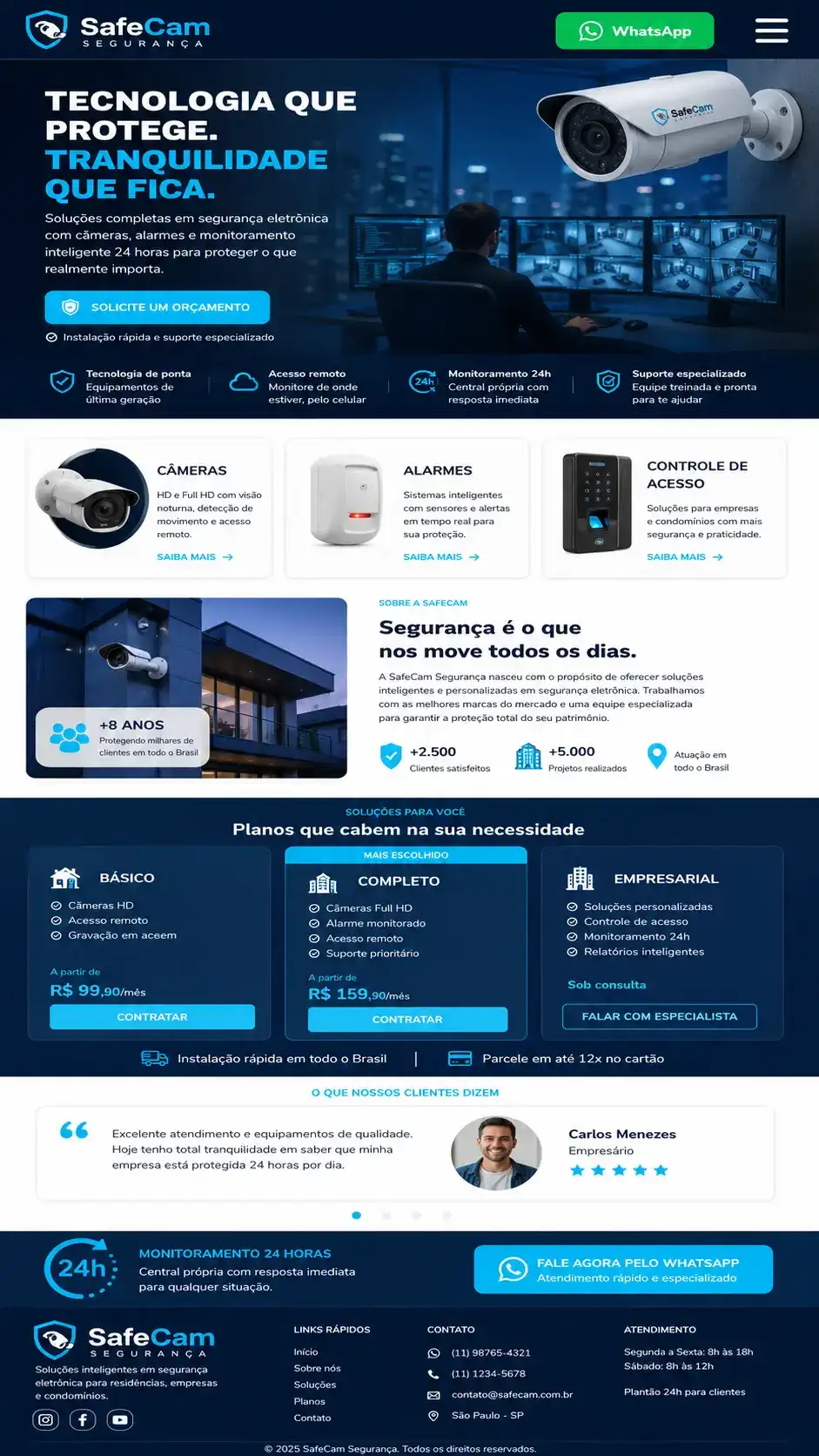 Segurança Eletrônica Criação de Site e Desenvolvimento de Site