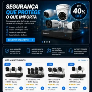 Criação de site para Segurança Eletrônica Landing Page
