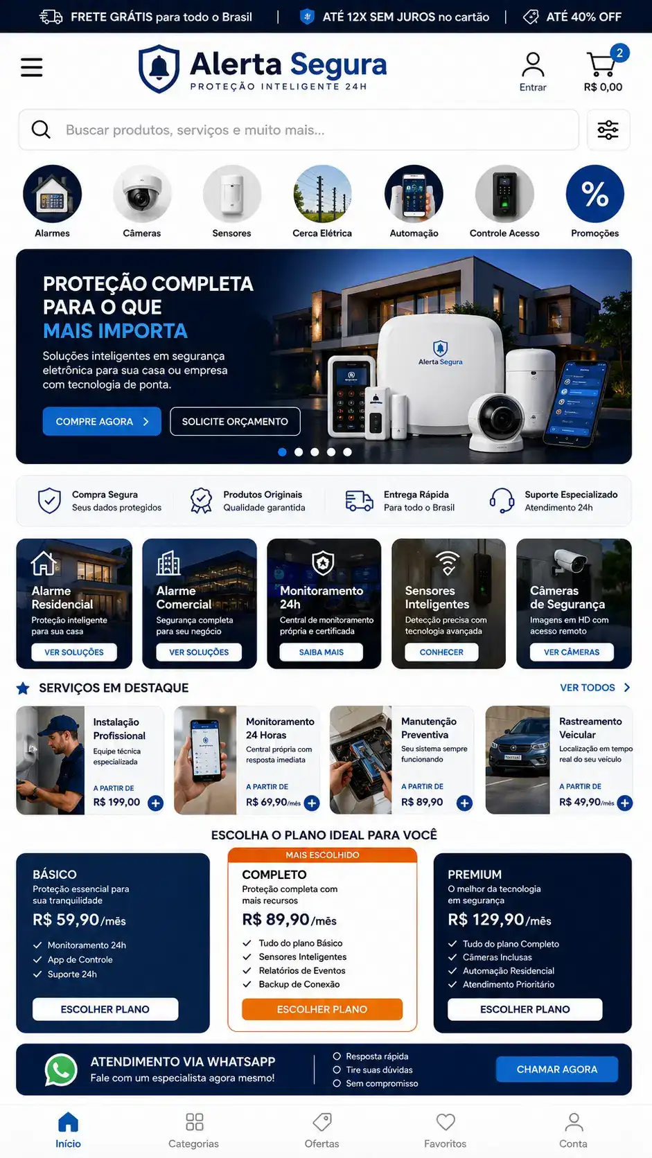 Segurança Eletrônica Criação de Site Profissional e Desenvolvimento de Site