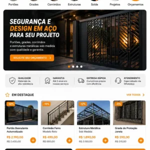 Criação de site para Serralheria