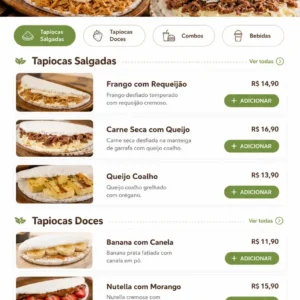 Criação de site para Tapiocaria