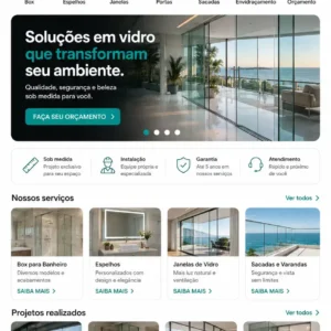Vidraçaria Criação de Site Profissional e Desenvolvimento de Site