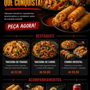 Criação de site para Yakisoba Delivery