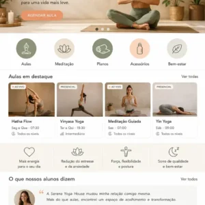 Yoga Criação de Site Profissional e Desenvolvimento de Site