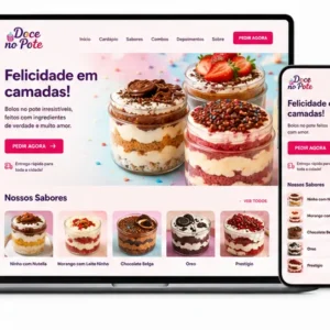 Criação de site para Doceria no Pote