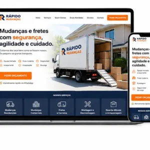 Criação de site para Empresa de Mudanças