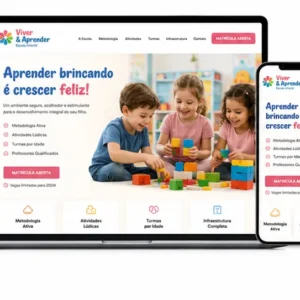 Criação de site para Escola Infantil e Berçário