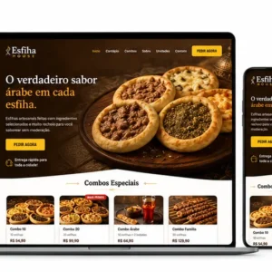 Criação de site para Esfiharia