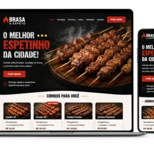 Criação de site para Espetinho e Churrasquinho