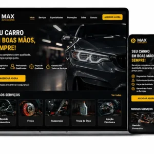 Criação de site para Estética Automotiva de Luxo