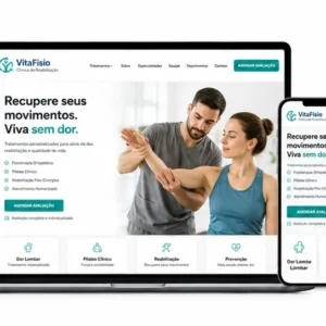 Criação de site para Fisioterapia e Reabilitação