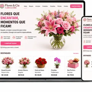 Criação de site para Floricultura e Presentes