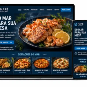 Criação de site para Frutos do Mar e Pescados
