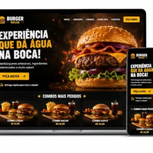 Criação de site para Hamburgueria Artesanal