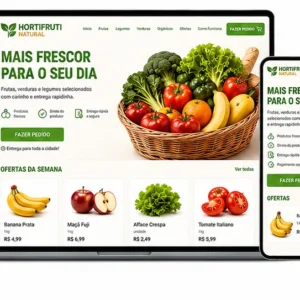 Hortifruti Online Criação de Site e Desenvolvimento de Site