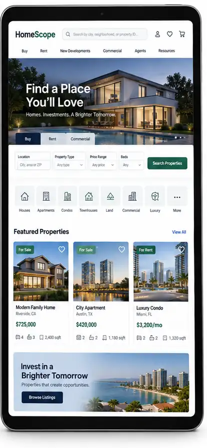 Criação de site para Imobiliária de Casas de Alto Padrão