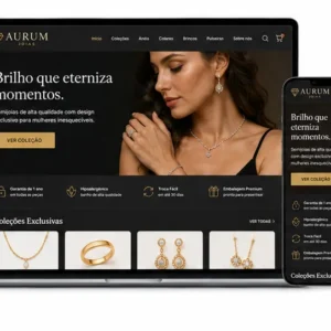 Criação de site para Joalheria