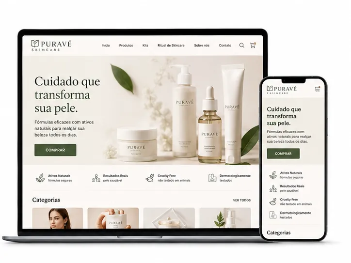 Criação de site para Loja de Maquiagem e Cosméticos