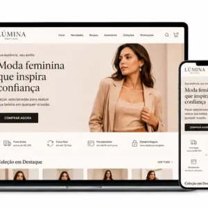 Loja de Moda Feminina Criação de Site e Desenvolvimento de Site