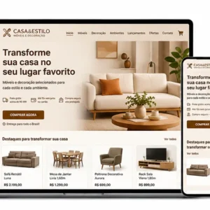 Loja de Móveis Criação de Site e Desenvolvimento de Site