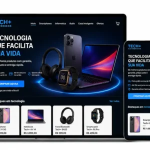 Criação de site para Loja de Tecnologia e Informática