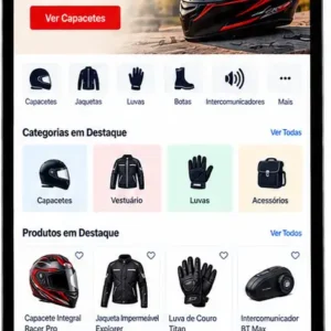 Criação de site para Loja de Acessórios para Motociclistas