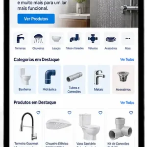 Criação de site para Loja de Banheiros e Metais