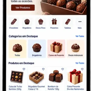 Criação de site para Loja de Chocolates Artesanais