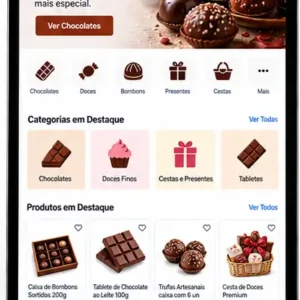 Criação de site para Loja de Chocolates Gourmet