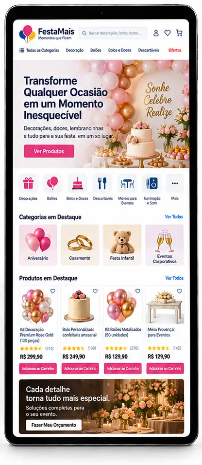 Site com Catálogo e Orçamento