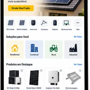 Criação de site para Loja de Energia Solar