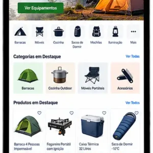 Criação de site para Loja de Equipamentos de Camping