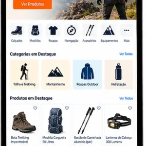 Criação de site para Loja de Equipamentos Outdoor