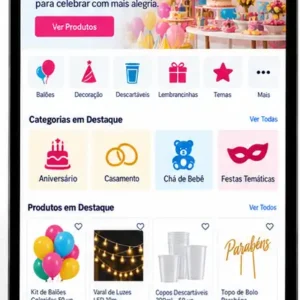 Criação de site para Loja de Festas e Balões