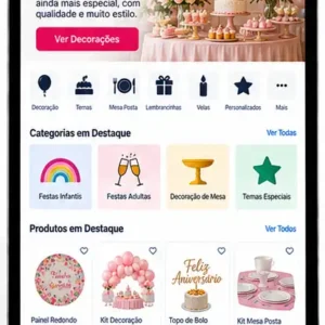 Criação de site para Loja de Festas Infantis