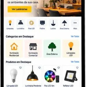 Criação de site para Loja de Iluminação para Jardim