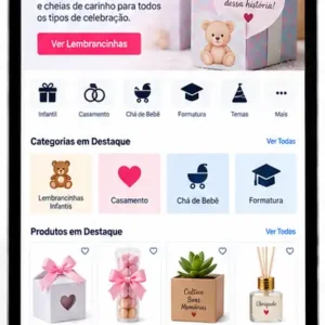 Criação de site para Loja de Lembrancinhas e Festas