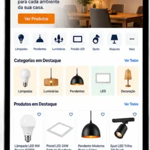 Criação de site para Loja de Luminárias e Iluminação