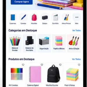 Criação de site para Loja de Material Escolar