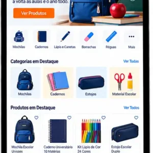 Criação de site para Loja de Mochilas e Material Escolar