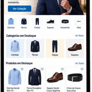 Criação de site para Loja de Moda Social Masculina