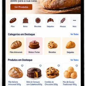Administração de site para loja online de padaria artesanal